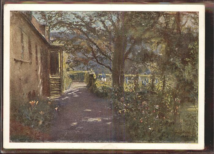 Dd26617 Thueringen Region Kuenstlerkarte Franz Huth Goethes Garten