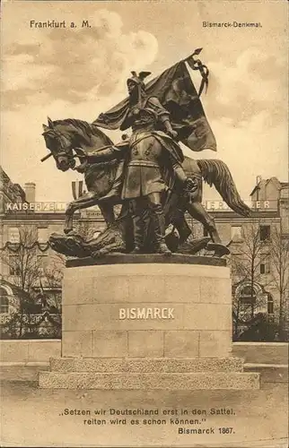 Bismarck Denkmal Frankfurt am Main Kat. Persoenlichkeiten
