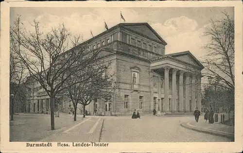 Theatergebaeude Darmstadt Hess. Landestheater Kat. Gebaeude