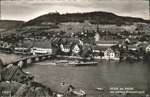 Dampfer Binnenschifffahrt Stein am Rhein Schloss Hohenklingen Kat. Schiffe