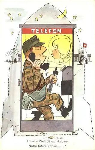 Telefon Zelle Soldat Militaria Humor Buelach Kaserne Kat. Technik