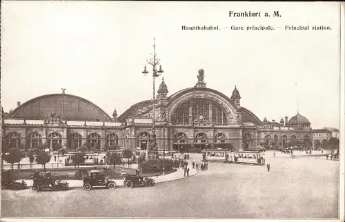 Strassenbahn Hauptbahnhof Oldtimers Frankfurt am Main Kat. Strassenbahn