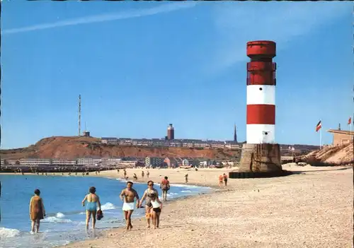 Leuchtturm Lighthouse Helgoland Suedstrand Duenenleuchtfeuer Kat. Gebaeude