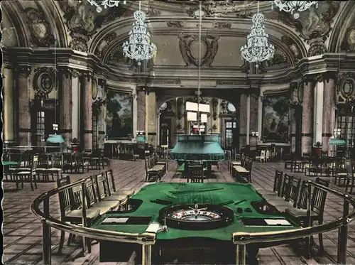 Casino Spielbank Monaco Monte Carlo Salles de Jeux roulette Kat. Spiel