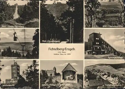 Seilbahn Fichtelberg/Erzgebirge Sprungschanze Wetterwarte / Bahnen /