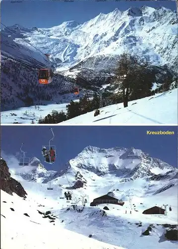 Seilbahn Sessellift Kreuzboden Saas-Grund Wallis / Bahnen /