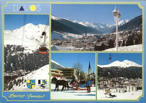 Seilbahn Davos Pferdeschlitten / Bahnen /