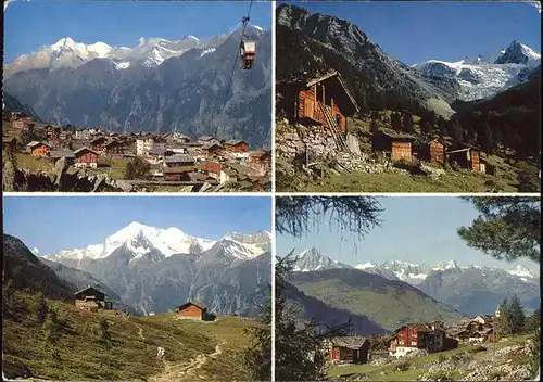 Seilbahn Graechen Wallis Weisshorn  / Bahnen /