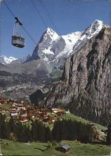 Seilbahn Interlaken Muerren Eiger Moench / Bahnen /