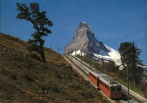 Zahnradbahn Zermatt Gornergrat Matterhorn Kat. Bergbahn