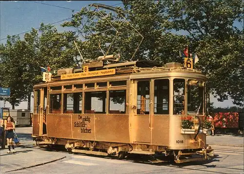 Strassenbahn Stadt Zuerich em goldige Saechsitram  Kat. Strassenbahn