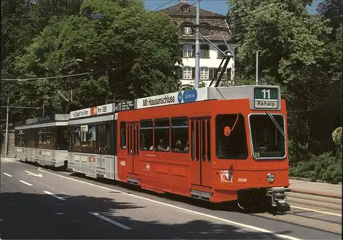 Strassenbahn 2028 und 2305 Stadt Zuerich Rehalp Kat. Strassenbahn