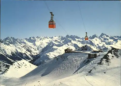 Seilbahn Weissfluhjoch-Weissfluhgipfel Davos  / Bahnen /