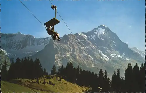 Sessellift Grindelwald Eiger Fiescherwand Kat. Bahnen