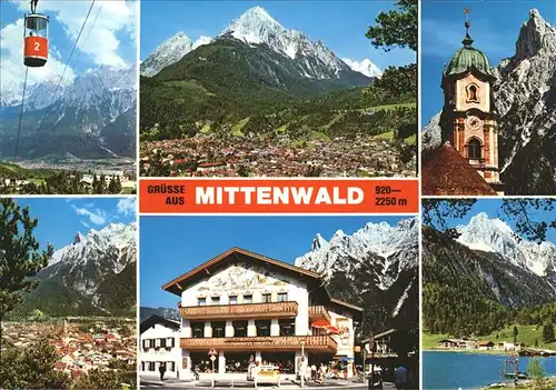 Seilbahn Mittenwald Oberbayern Geschenkhaus Neuner / Bahnen /