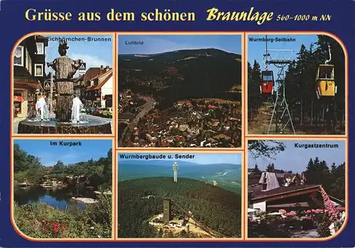 Seilbahn Braunlage Eichhoernchen-Brunnen / Bahnen /