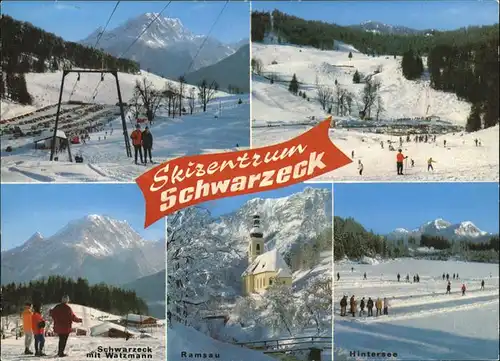 Skifahren Skilift Schwarzeck Ramsau Hintersee Kat. Sport