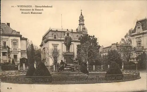 Bismarck Denkmal Wiesbaden Kat. Persoenlichkeiten
