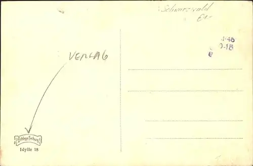 Verlag Elchlepp Nr. 18 Schwarzwald Kinder Tanz Ringel ringel Reihe Kat. Verlage