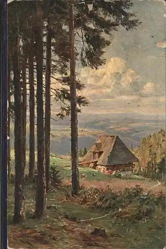 Hasemann Nr. 7 Schwarzwaldhaus Nussbach Kat. Schwarzwaldkuenstler