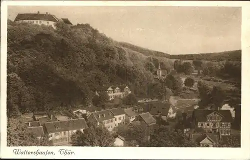 Waltershausen Gotha Panorama Kat. Waltershausen