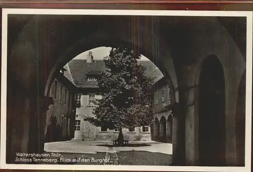 Waltershausen Gotha Schloss Tenneberg Burghof Kat. Waltershausen