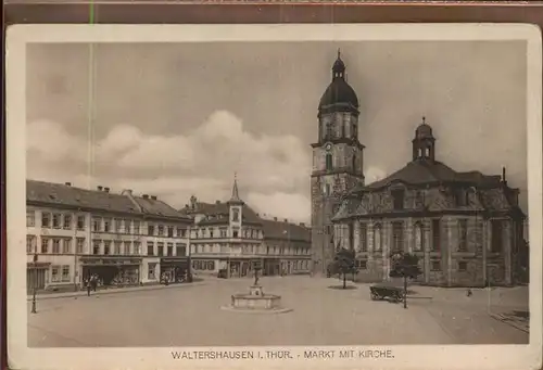 Waltershausen Gotha Markt Kirche Kat. Waltershausen