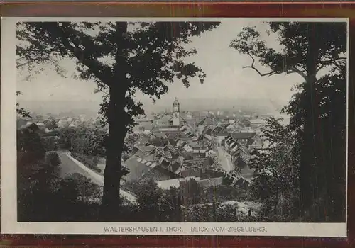 Waltershausen Gotha Blick vom Ziegelberg Kat. Waltershausen