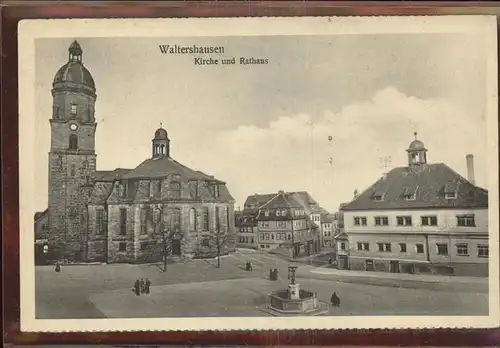 Waltershausen Gotha Kirche Rathaus Kat. Waltershausen