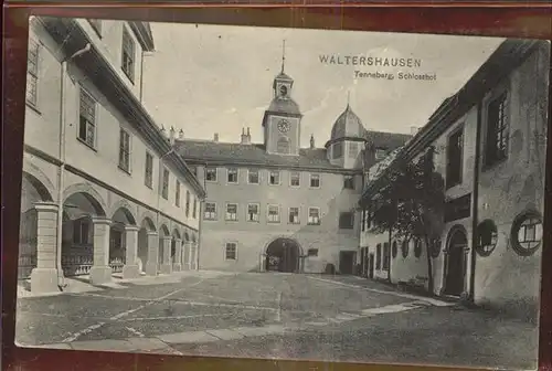 Waltershausen Gotha Tenneberg Schlosshof Kat. Waltershausen