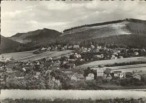 Tabarz Blick vom Nonnenberg Kat. Tabarz Thueringer Wald