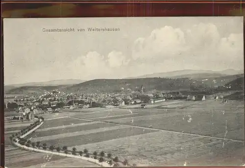 Waltershausen Gotha Gesamtansicht Kat. Waltershausen