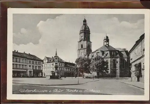 Waltershausen Gotha Kirche Rathaus Kat. Waltershausen