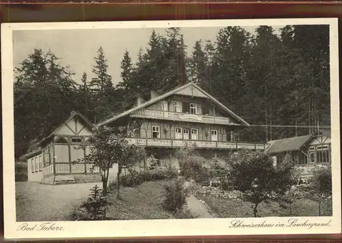 Tabarz Schweizerhaus Lauchagrund Kat. Tabarz Thueringer Wald