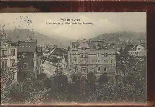 Waltershausen Gotha Bahnhofstrasse Inselsberg Kat. Waltershausen