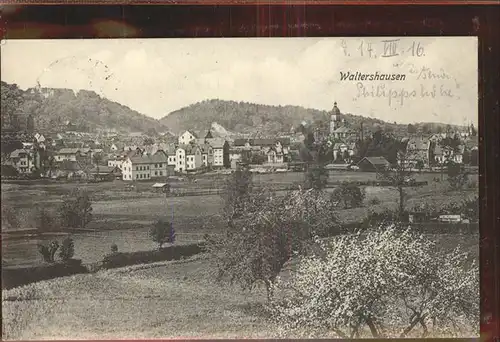 Waltershausen Gotha Gesamtansicht Kat. Waltershausen