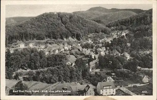 Bad Thal Ruhla Blick vom alten Keller Kat. Ruhla