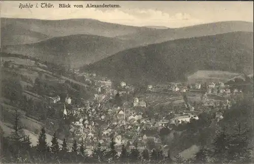 Ruhla Blick vom Alexanderturm Kat. Ruhla