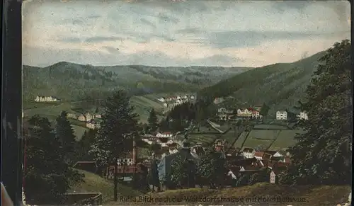 Ruhla Blick nach der Watzdorfstrasse mit Hotel Bellevue Kat. Ruhla