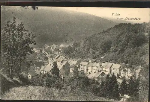 Ruhla Blick vom Liesenberg Kat. Ruhla