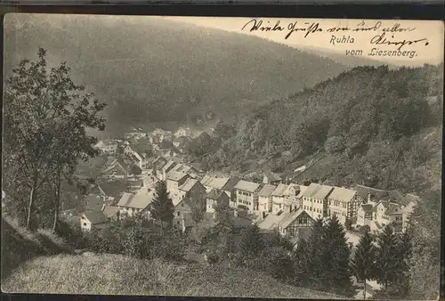 Ruhla Blick vom Liesenberg Kat. Ruhla