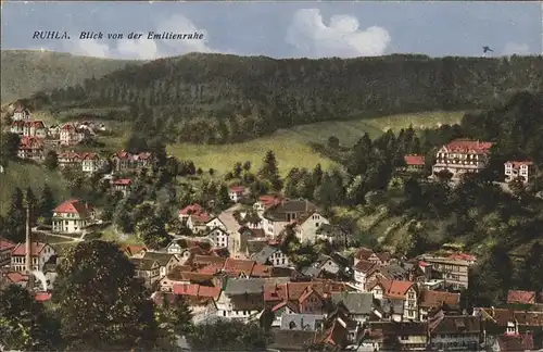 Ruhla Blick von der Emilienruhe Kat. Ruhla