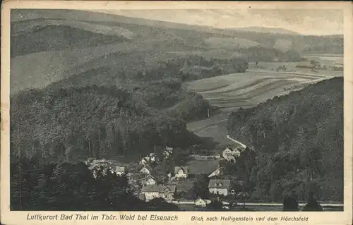 Bad Thal Ruhla Blick nach Heilienstein u.d.M?nchsfeld Kat. Ruhla