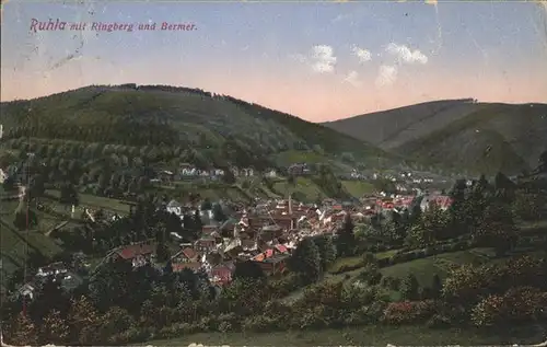 Ruhla Blick auf Ringberg u.Bermer Kat. Ruhla