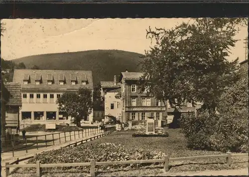 Ruhla Friedensplatz mit Landgrafenschmiede Kat. Ruhla