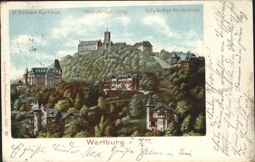 Wartburg Eisenach Mit Hotel Junker J?rg u.weitere Kat. Eisenach