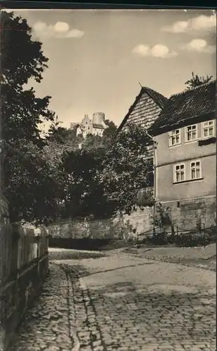 Treffurt Werra  Blick auf Burg Normannstein Kat. Treffurt