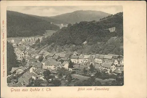 Ruhla Blick vom Liesenberg Kat. Ruhla