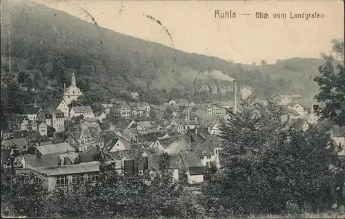 Ruhla Blick vom Landgrafen Kat. Ruhla