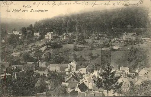 Ruhla Mit Blick zum Hotel Landgrafen Kat. Ruhla